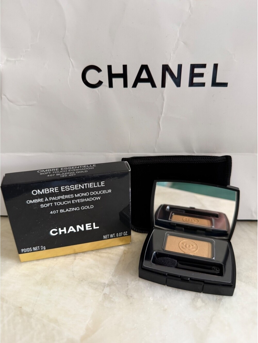 Rare CHANEL Ombre Essentielle 407 BLAZING GOLD Eyeshadow Discontinued NIB HTF